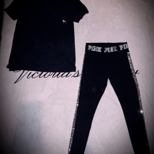 Pink/VS bling outfit